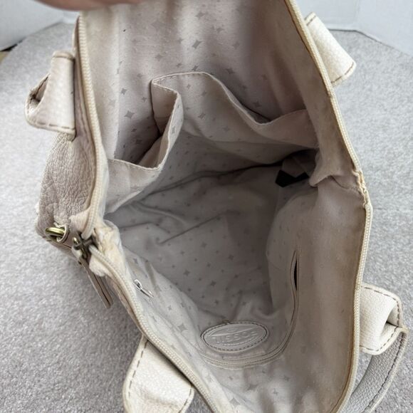 Fossil Leather Bag Crossbody Strap Top Handles Tote Long Vintage - Picture 7 of 8